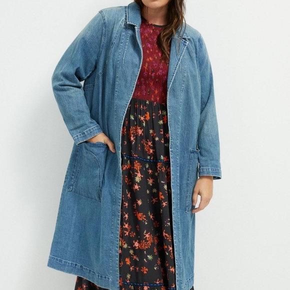 Anthroplogie Peggy Denim Duster Jacket - Picture 3 of 15